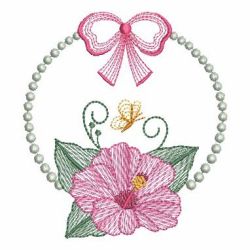 Rippled Heirloom Hibiscus 11(Lg) machine embroidery designs