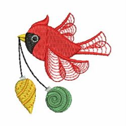 Heirloom Christmas Cardinals 02 machine embroidery designs