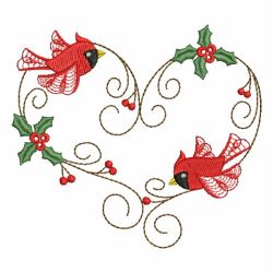 Heirloom Christmas Cardinals 19 machine embroidery designs