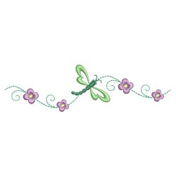 Colorful Dragonfly Borders 07(Sm) machine embroidery designs