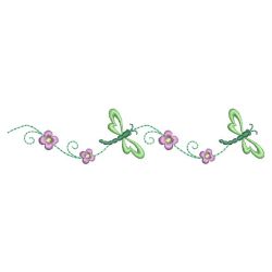 Colorful Dragonfly Borders 08(Sm) machine embroidery designs