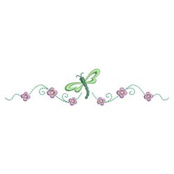 Colorful Dragonfly Borders 09(Sm) machine embroidery designs