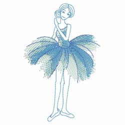 Watercolor Ballet girls 02(Lg) machine embroidery designs