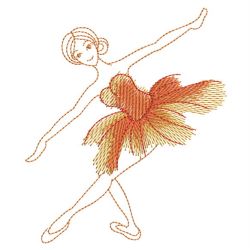Watercolor Ballet girls 10(Lg) machine embroidery designs