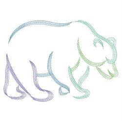 Colorful Forest Animal Outlines 01(Md) machine embroidery designs