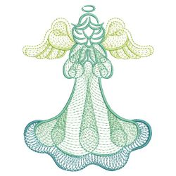 Rippled Colorful Angels 03(Lg) machine embroidery designs