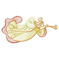 Rippled Colorful Angels 09(Lg) machine embroidery designs