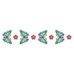 Colorful Butterfly Borders(Lg) machine embroidery designs