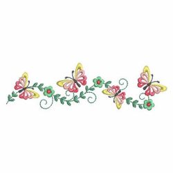 Colorful Butterfly Borders 09(Lg) machine embroidery designs