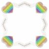 Rainbow Heart Frames 08(Sm)