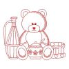 Redwork Country Bear(Sm)