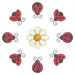 Heirloom Ladybug 03(Md) machine embroidery designs