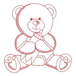 Redwork Animals In Pajamas 03(Md) machine embroidery designs