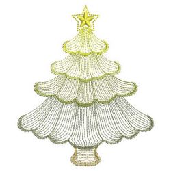 Rippled Christmas Trees 01(Lg) machine embroidery designs