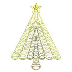 Rippled Christmas Trees 05(Sm) machine embroidery designs