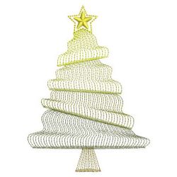 Rippled Christmas Trees 08(Md) machine embroidery designs