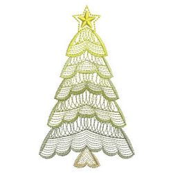 Rippled Christmas Trees 09(Sm) machine embroidery designs