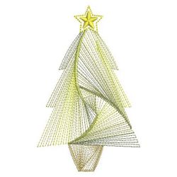 Rippled Christmas Trees 10(Md) machine embroidery designs