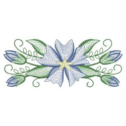 Rippled Blue Leschenaultia 04(Md) machine embroidery designs
