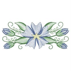 Rippled Blue Leschenaultia 04(Sm) machine embroidery designs