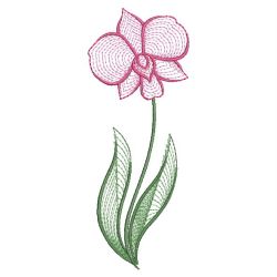 Rippled Cooktown Orchid 01(Md) machine embroidery designs