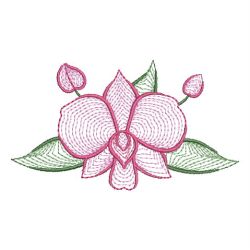 Rippled Cooktown Orchid 02(Lg) machine embroidery designs