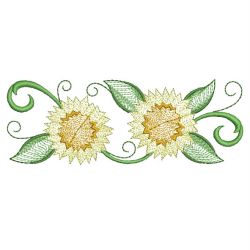 Rippled Golden Wattle 04(Lg) machine embroidery designs