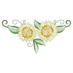 Rippled Golden Wattle 08(Lg) machine embroidery designs