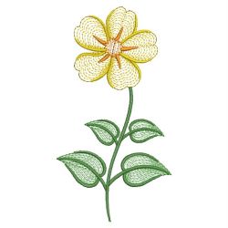 Rippled Guinea Flower 01(Sm) machine embroidery designs