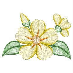 Rippled Guinea Flower 02(Lg) machine embroidery designs