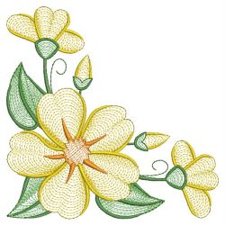 Rippled Guinea Flower 03(Lg) machine embroidery designs