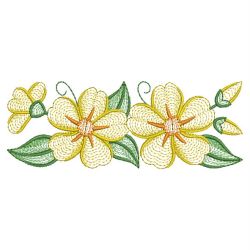 Rippled Guinea Flower 04(Lg) machine embroidery designs