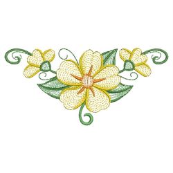 Rippled Guinea Flower 08(Md) machine embroidery designs