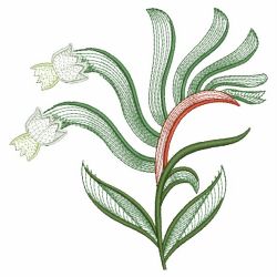 Rippled Kangaroo Paw 02(Lg) machine embroidery designs