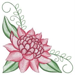 Rippled Waratah 03(Md) machine embroidery designs