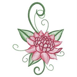 Rippled Waratah 05(Sm) machine embroidery designs