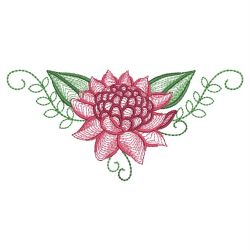 Rippled Waratah 08(Sm) machine embroidery designs