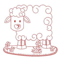 Redwork Shaped Animals 05(Md) machine embroidery designs