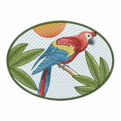 Colorful Parrots 08(Md) machine embroidery designs