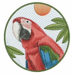 Colorful Parrots 10(Md) machine embroidery designs