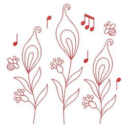 Redwork Secret Garden 1 03(Lg) machine embroidery designs