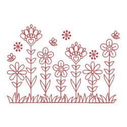 Redwork Secret Garden 1 05(Sm) machine embroidery designs