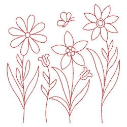 Redwork Secret Garden 1 08(Sm) machine embroidery designs