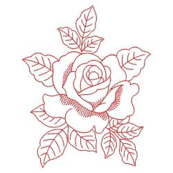 Redwork Romantic Roses 01(Md) machine embroidery designs