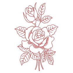 Redwork Romantic Roses 02(Sm)
