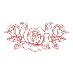 Redwork Romantic Roses 03(Lg) machine embroidery designs