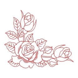 Redwork Romantic Roses 04(Lg) machine embroidery designs