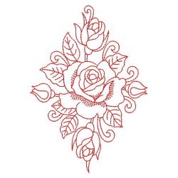 Redwork Romantic Roses 05(Lg)