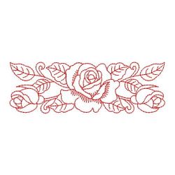 Redwork Romantic Roses 06(Md) machine embroidery designs