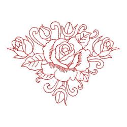 Redwork Romantic Roses 09(Lg)